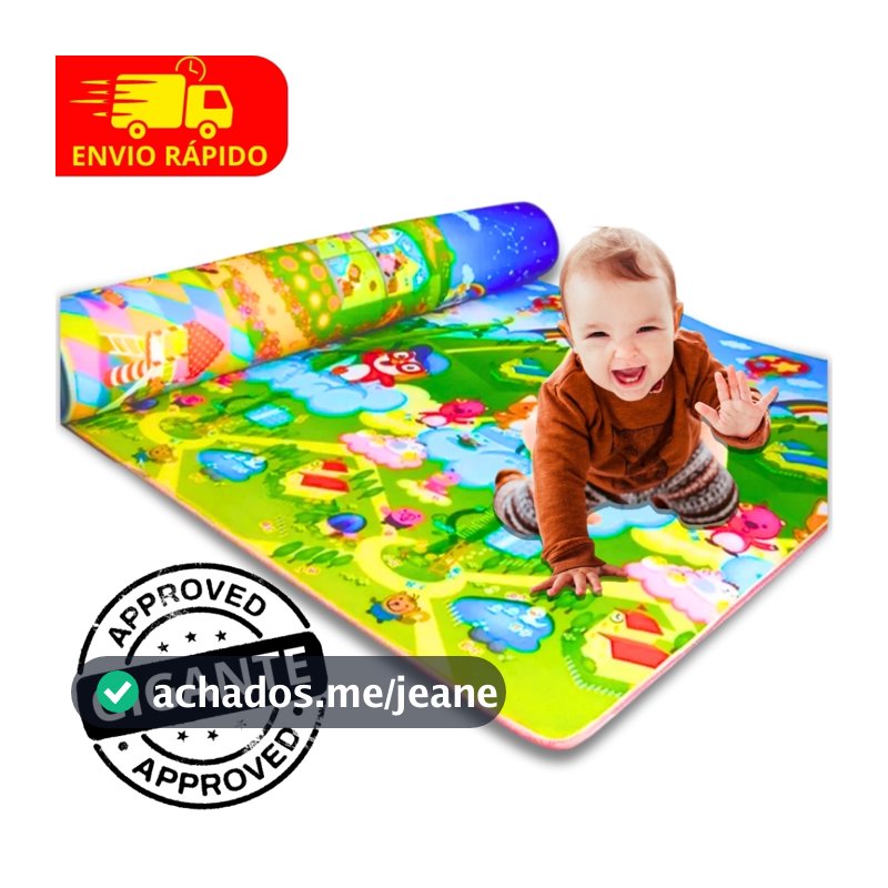 Tapete Gigante Educativo Para Bebê 180x120 e 90x120 De Atividades Infantil  Tatame Térmico