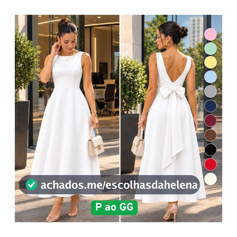 Vestido Longo Alfaiataria Romantica Casamento Decote Canoa E Laço Nas Costas — Elegante Formatura Madrinha Casamento