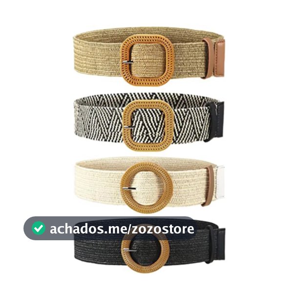 Cinto De Palha Faixa Feminino Com Elástico Moda Verão HL-32