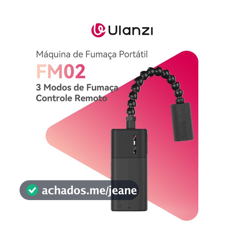 ULANZI FM02 FILMOG X Máquina de Neblina Portátil para Fotografia e Vídeo