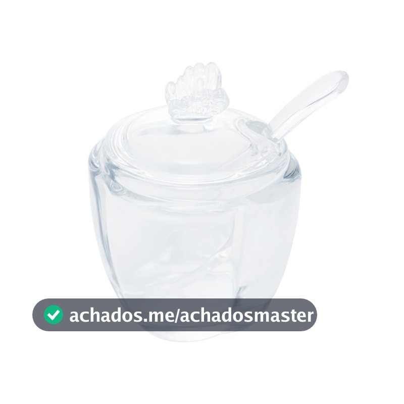 Açucareiro de Vidro com Colher Butterfly Wolff