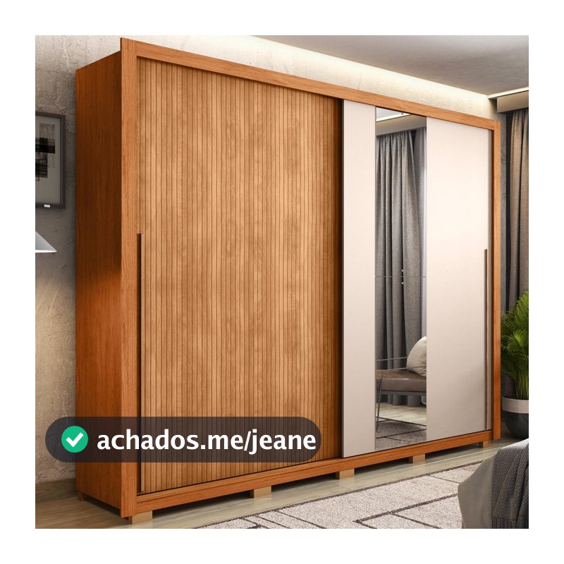 Guarda Roupa Casal 2 Portas 4 Gavetas Imper Marrom Caemmun