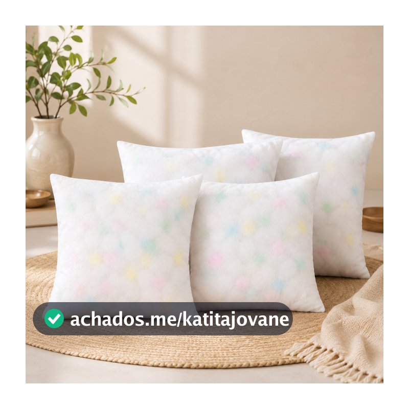 Kit 4 Almofada Sofá Enchimento Almofada Espuma 45cm Travesseiro Pluma de Ganso Almofada Para Cadeira