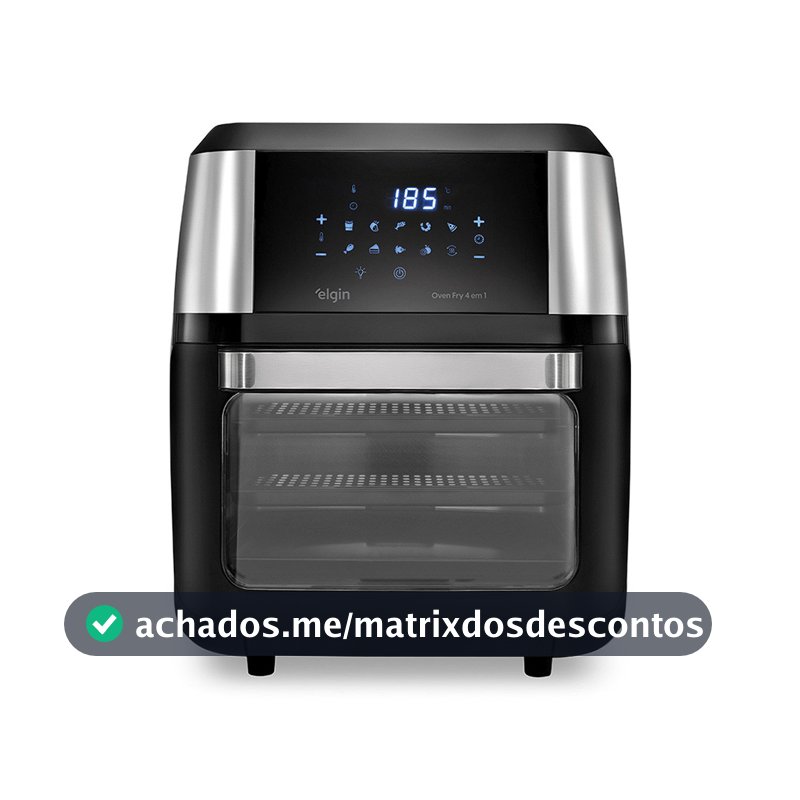 Fritadeira Air Fryer Oven Fry 4 em 1 - 12L Frita sem Óleo Assa Desidrata e Reaquece 1.800W