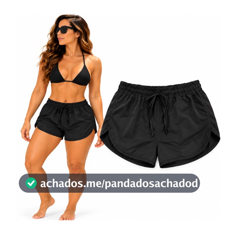Shortinho Shorts Femininos, Tactel, Moda Praia, Academia, Caminhada, Fitness Dia a Dia