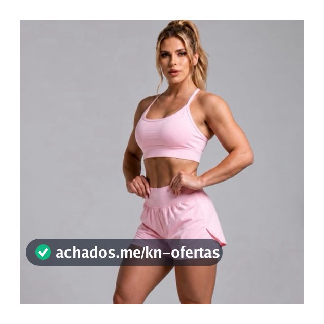 Conjunto Top e Short Duplo Fitness  Feminino Academia Tecido  Premium Zero Transparecia Tamanho P M G GG