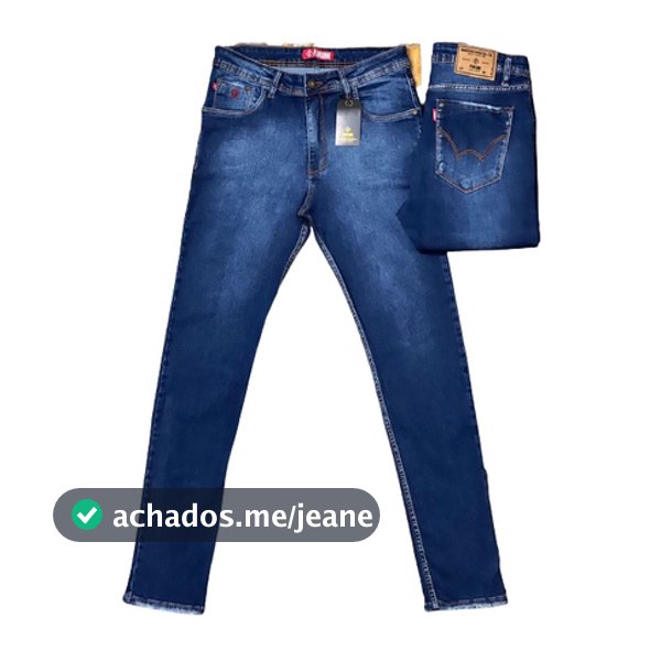 Calça Jeans Masculina Com Elastano Skinny Fórum