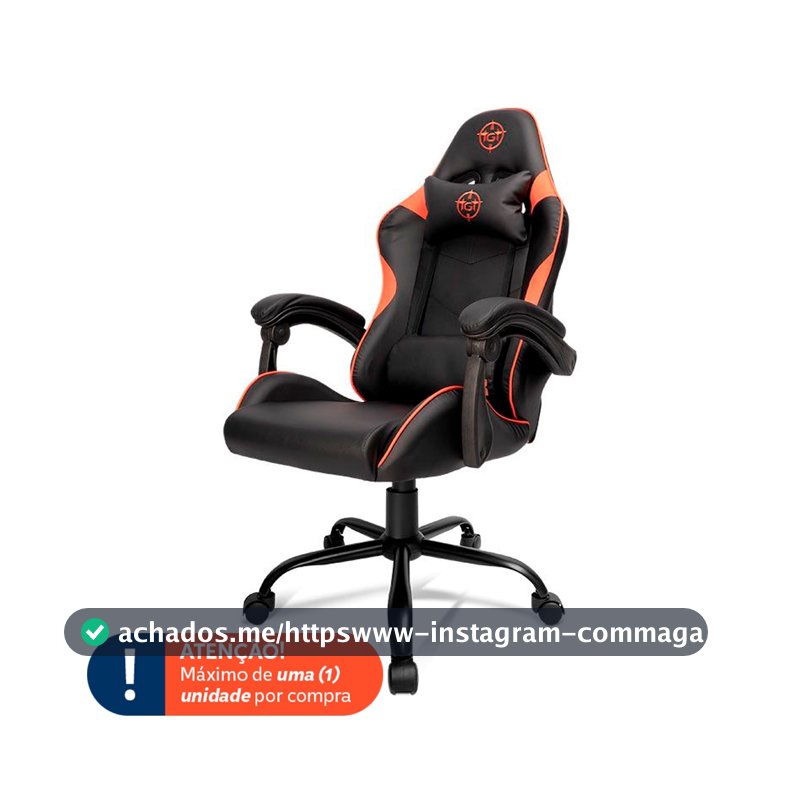 Cadeira Gamer TGT Heron TC3, Preto e Vermelho, TGT-HRTC3-BLRD