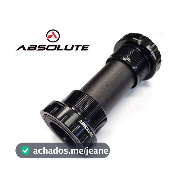 MOVIMENTO CENTRAL ABSOLUTE PRIME - HOLLOWTECH / EIXO INTEGRADO 24MM P/ QUADRO 34,7MM ROSCA BSA 6873MM EQUIVALENTE AO SHIMANO BB52