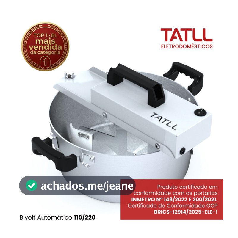 Panela Misturela Automática Bivolt 8 Litros Para Doces Brigadeiro E Massas De Salgado Tatll
