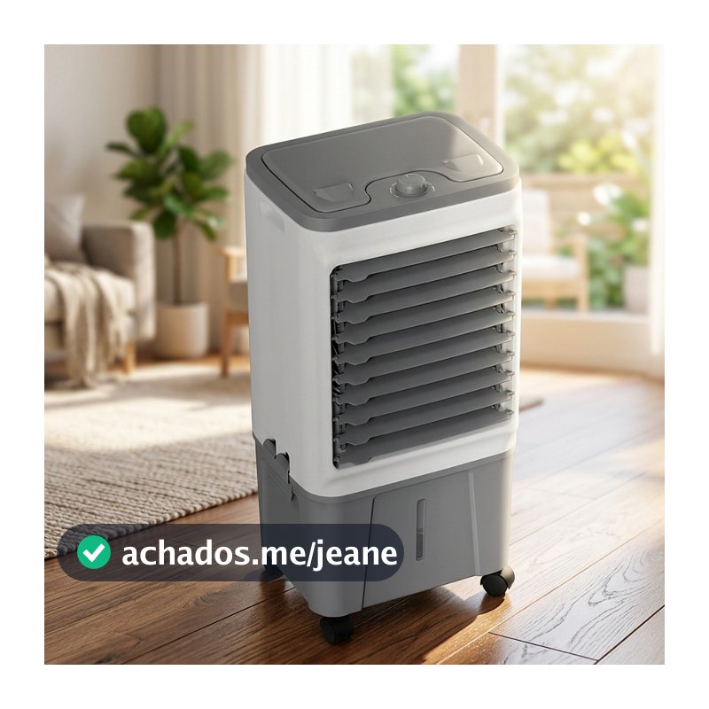 Climatizador de Ar Ventisol 16 Litros CLIN16 Portátil Evaporativo Umidificador 130W 3 Velocidades Rodinhas Quarto Sala