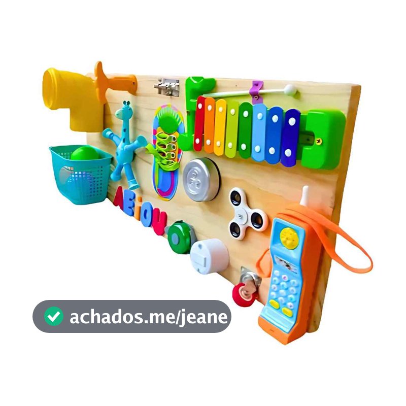 Painel sensorial 14 atividades educativo coordenação motora treinamento