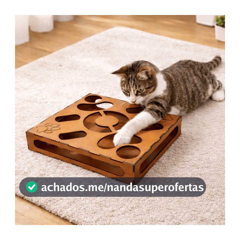Brinquedo Labirinto Corre Corre Recreativo Interativo para Gatos