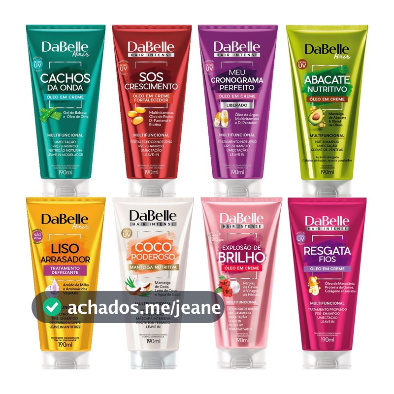 Óleo para Cabelo Em Creme Dabelle Multifuncional 190g