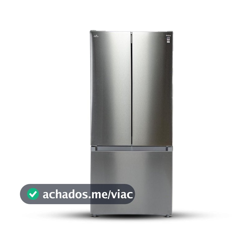 Geladeira 523L Philco Eco Inverter French Door Inox PRF53A