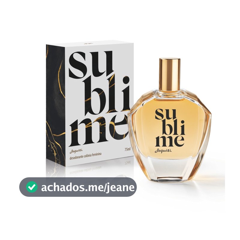Desodorante Colônia Feminina Jequiti Sublime 75 ml