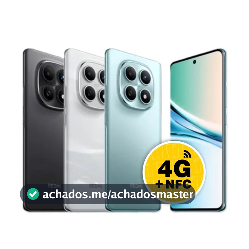 Celular Xiaomi Redmi Note 15 4G 256gb ou 128gb Versão Global Original (COM CAPINHA E PELÍCULA)