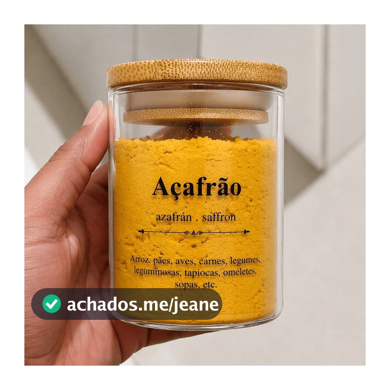 Kit 48 Adesivos Dicionário Para Potes de Temperos 5,5x5,5cm