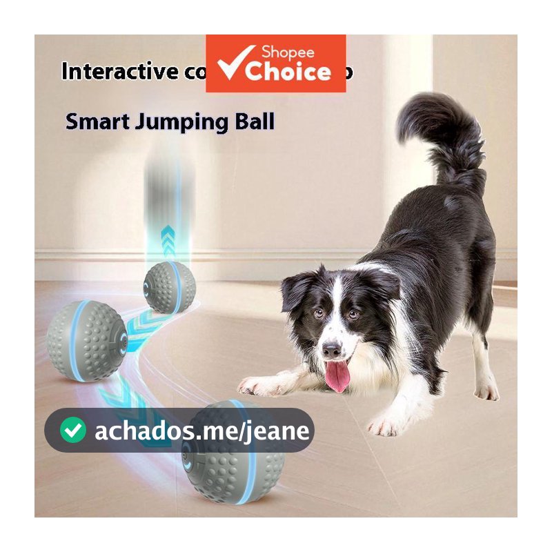 Bola Interativa Inteligente para Cachorros com Movimento Automático de Rolagem, Luzes Coloridas e Longa Duração de
