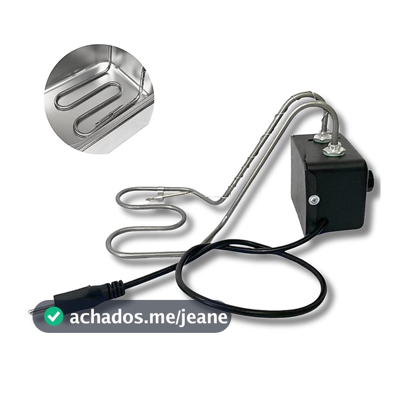 Resistencia de Fritadeira pastel 5 Litros tacho cabeçote completo Termostato