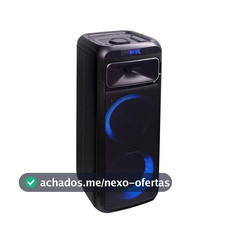 Caixa De Som Amplificada Gallant 750w Lights Colors Swich Bluetooth Portatil Bivolt