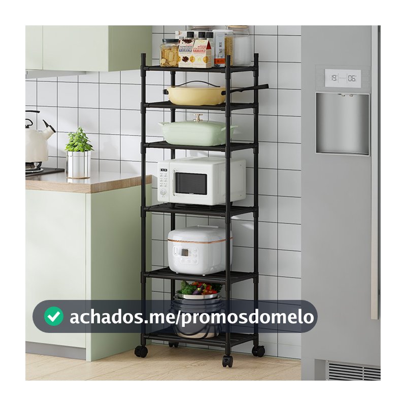 Estante Com Rodinhas Prateleira Organizadora Carrinho Multiuso Quarto Cozinha