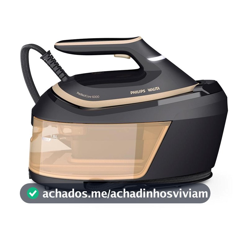 Ferro de Passar a Vapor PerfectCare Série 6000 HV Philips Walita - Preto - PSG6064