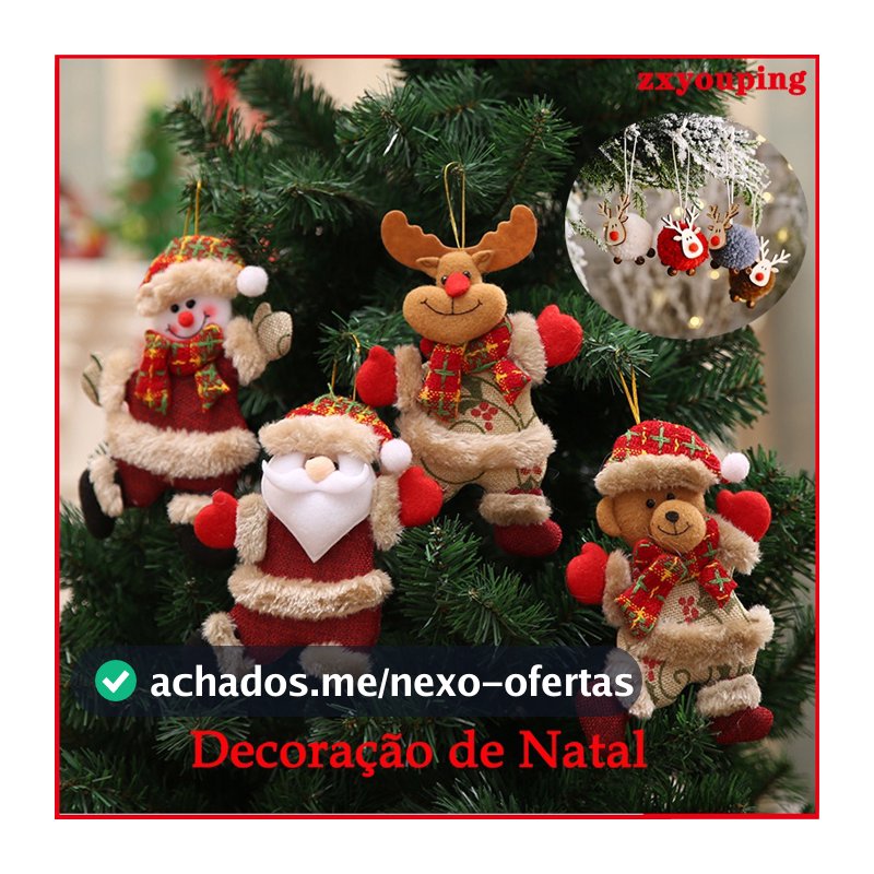 Pingentes De Natal Elk Antler Árvore Ornamento Para Decoração De Feliz 2023 Casa De Ano Novo