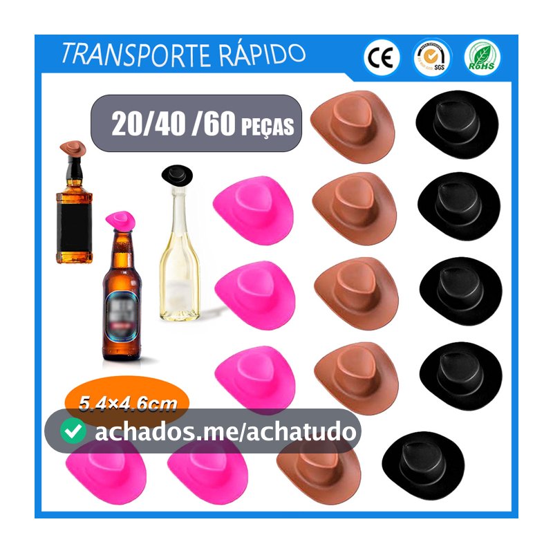 20/40/60 peças de plástico Mini Cowboy chapéu boneca decoração chapéu decoração de festa em casa