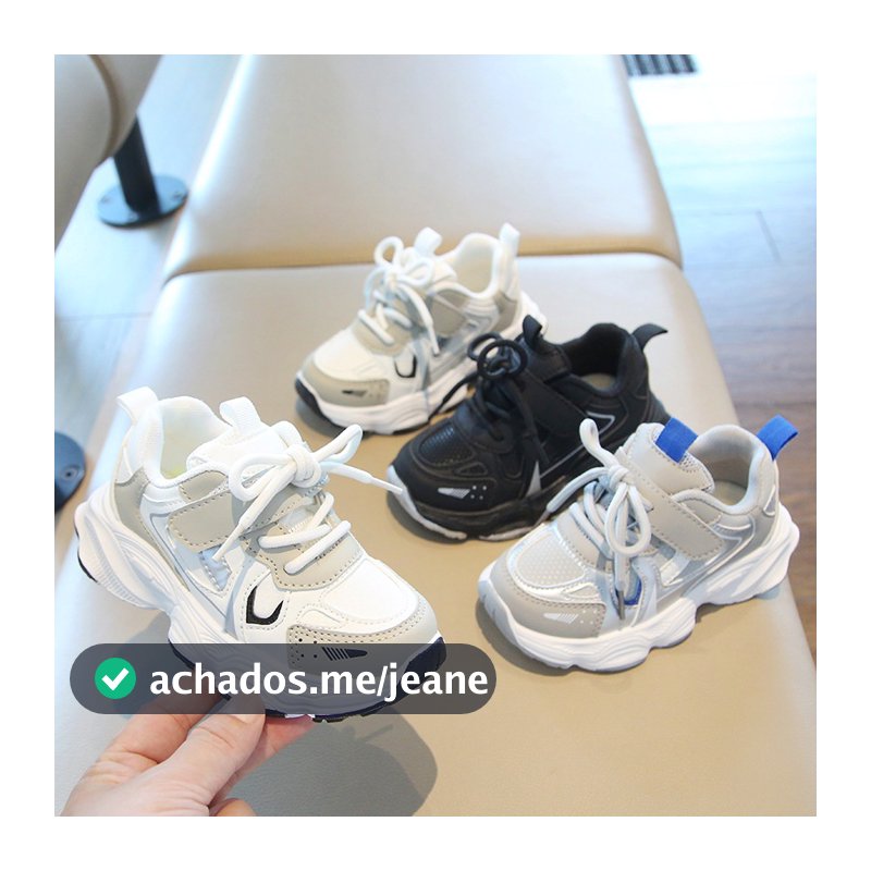 Tênis infantil Meninos Meninas Moda Leve Confortável Macio Sapatos Casuais