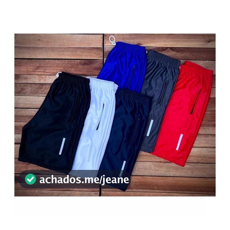Bermudas Masculinas Básicas Lisas Diversas Cores