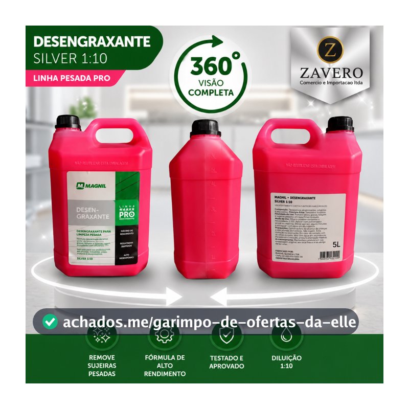 Desengraxante Magnil Profissional – Limpeza Pesada com Máxima Eficiência!