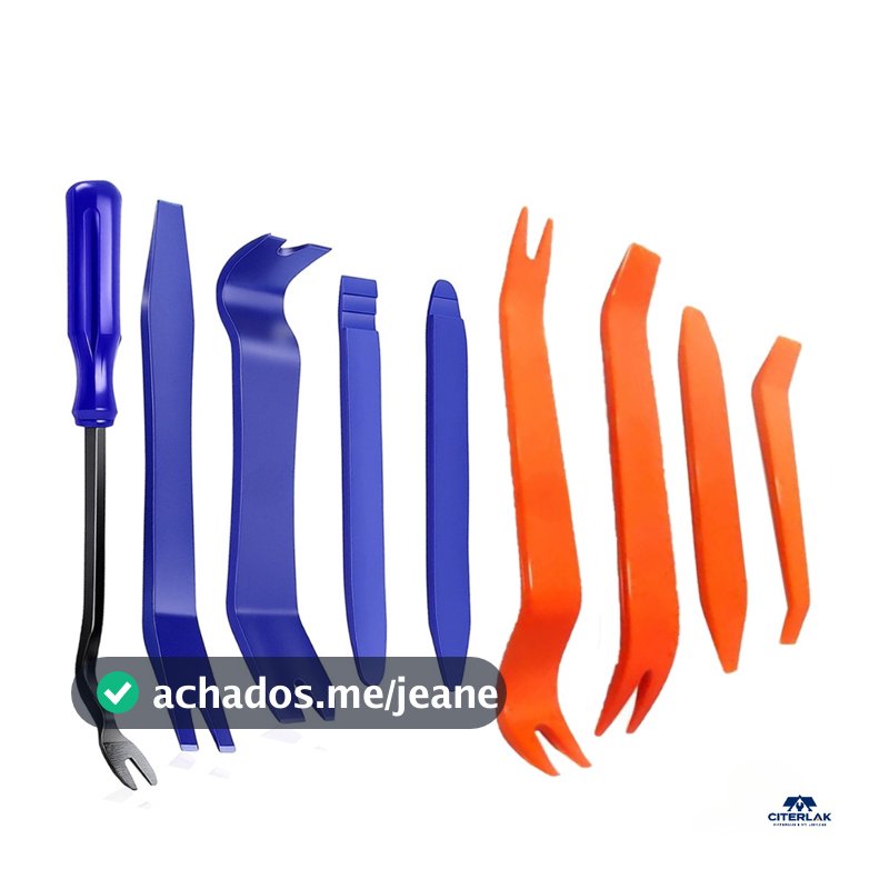 Jogo De Espatulas Ferramenta De Nylon Desmontar Painel Forro De Porta Automotivo