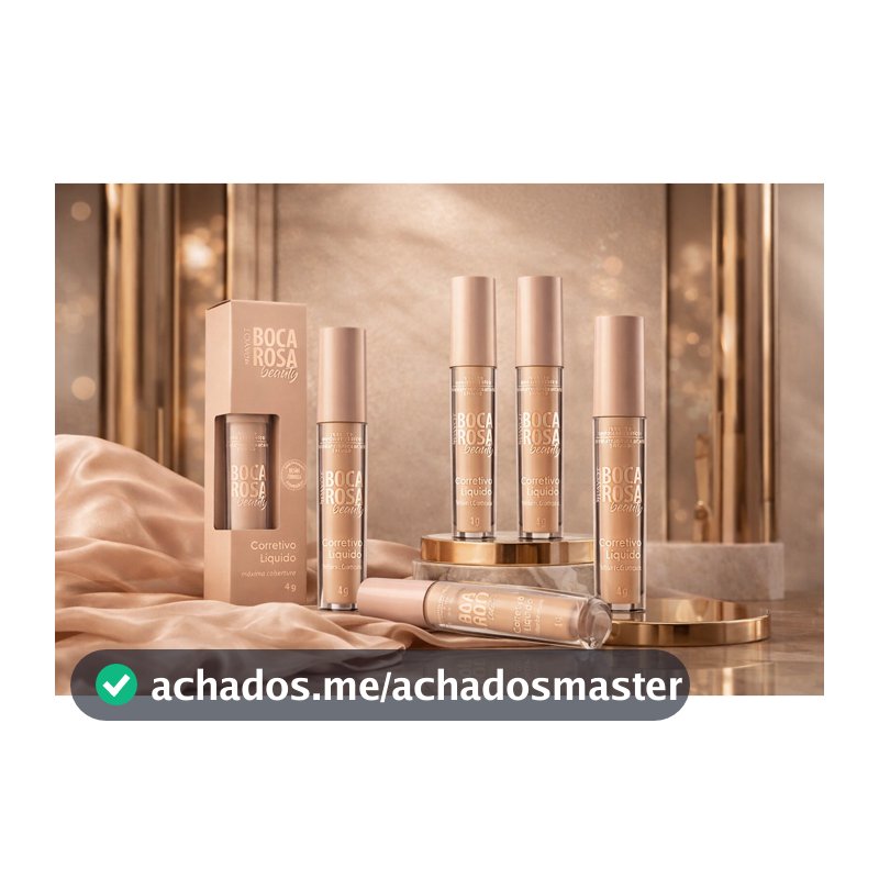 Corretivo Líquido Boca Rosa Beauty Alta Cobertura Longa Duração Efeito Natural 4g