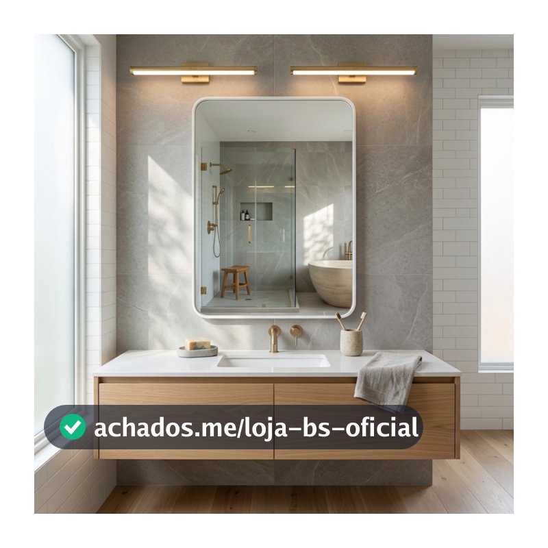 Espelho Lopazzi Retangular Retrô Com Moldura em Alumínio 70cmX50cm Para Sala Quarto Banheiro