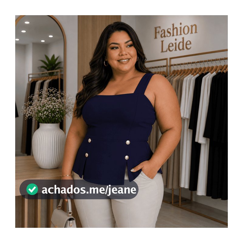Blusa Feminina Estilosa Moda Tendência Malha Premium Estilo Casual