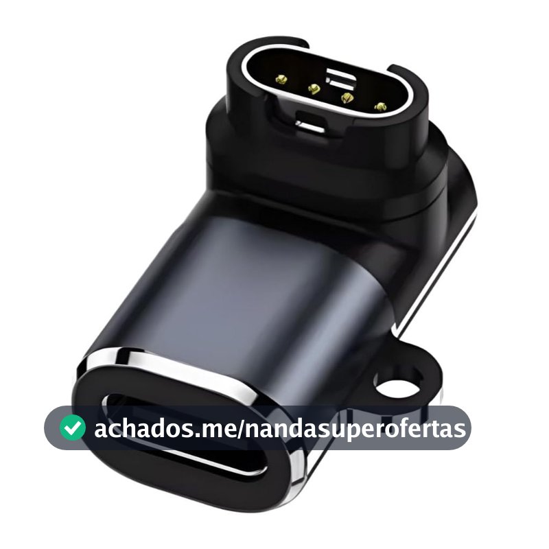Adaptador Garmin Tipo C USB-C Carregador para Fenix 8 7 7X 6S Forerunner 955 965 945 Smartwatch