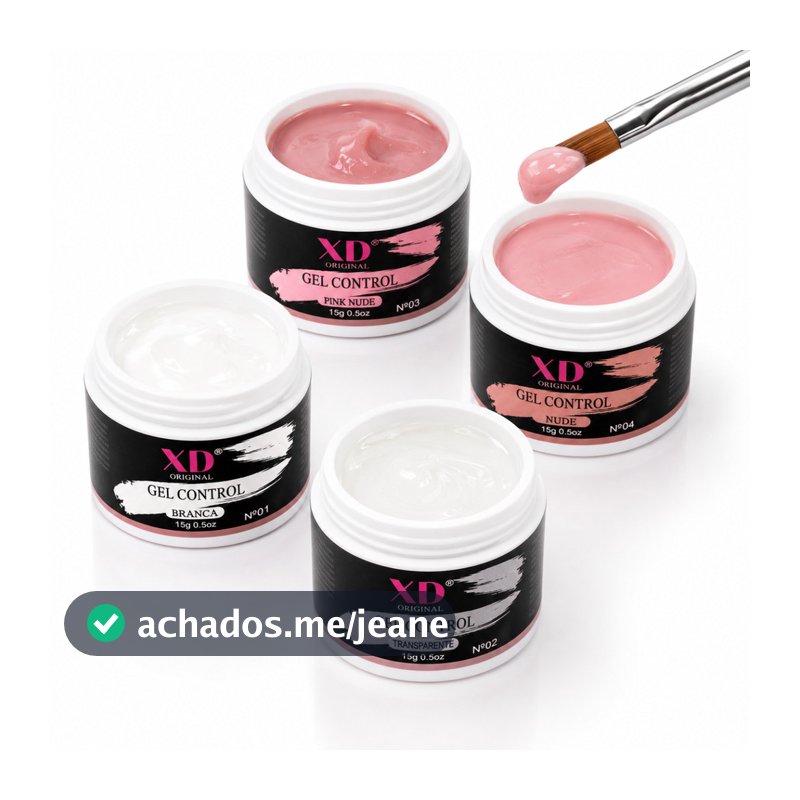 Gel XD Original Control 15g Nova Formula Lançamento Para Alongamento de Unha Molde F1
