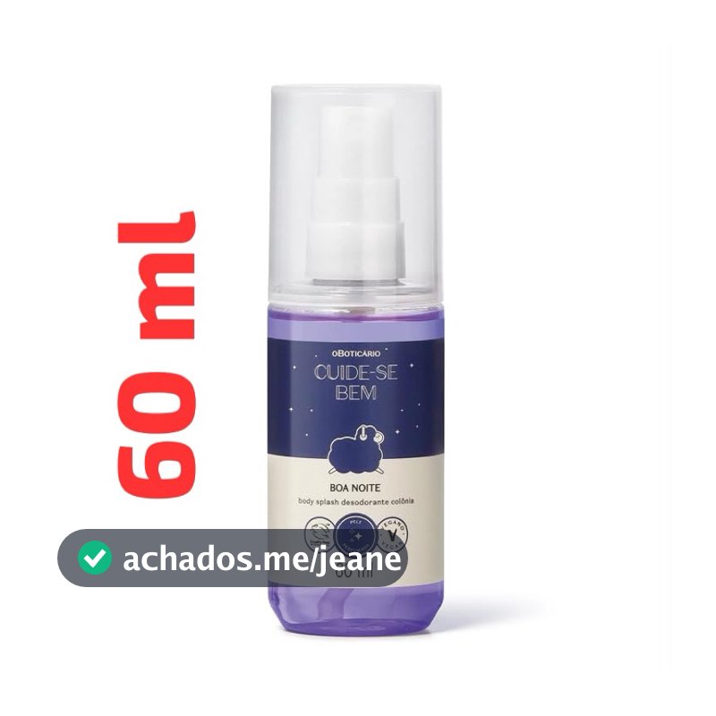 Bodysplash boa noite Oboticario 60 ml
