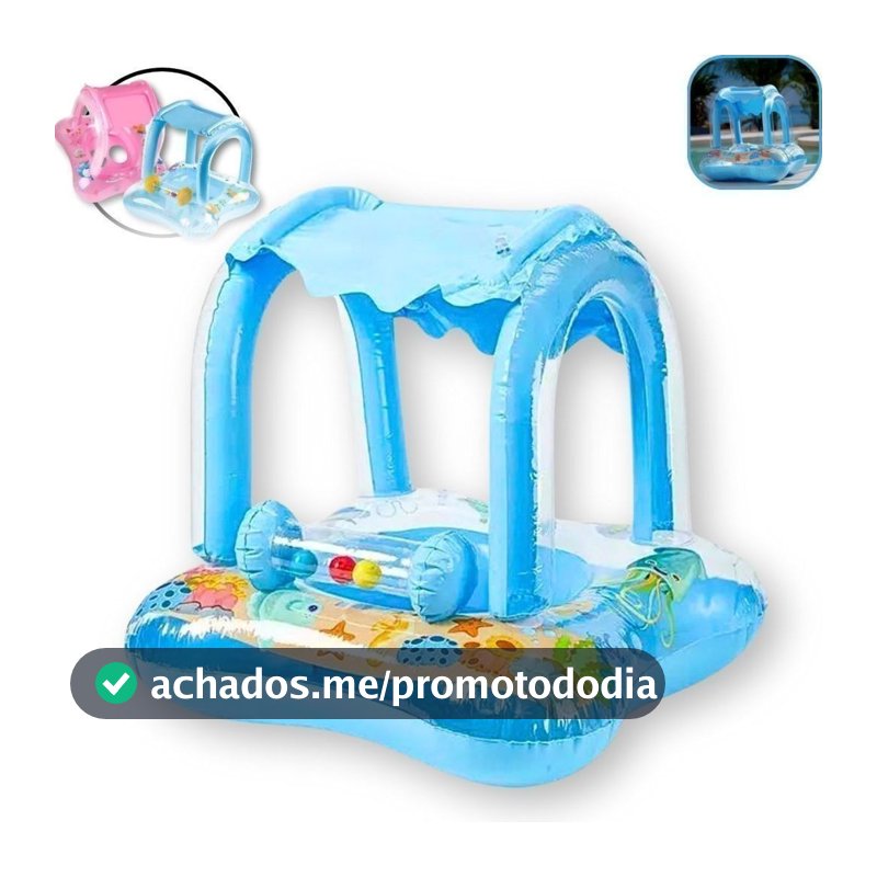 Boia bote fralda bebê com cobertura infantil e proteção