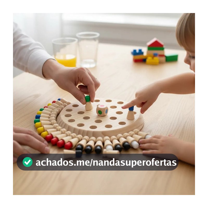Jogo De Memória Infantil Madeira C/ Dado Educativo Montessori Criança Coordenação Motora Raciocínio