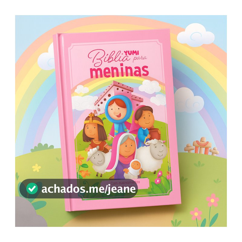 Livro Infantil Bíblia para Meninas Bíblia Rosa Infantil + De 100 Histórias Da Bíblia Ilustrada