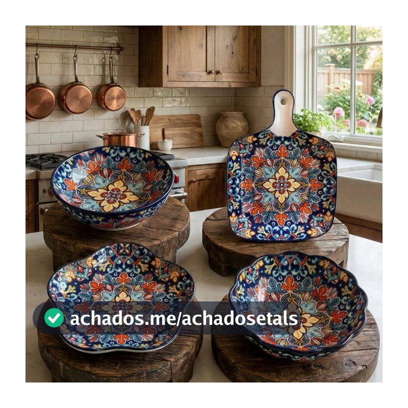 Petisqueiras Marrocos Decoração Elegante para Mesa de Centro Cozinha e Servir Petiscos com Estilo