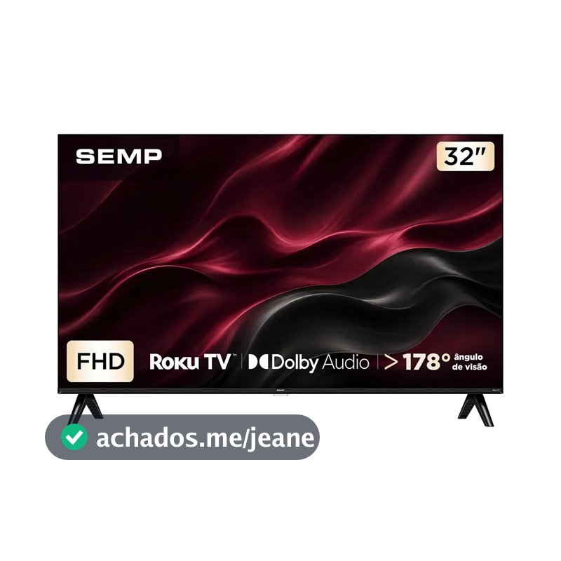 Smart TV 32 Polegadas Semp 32S42R Full HD LED Roku