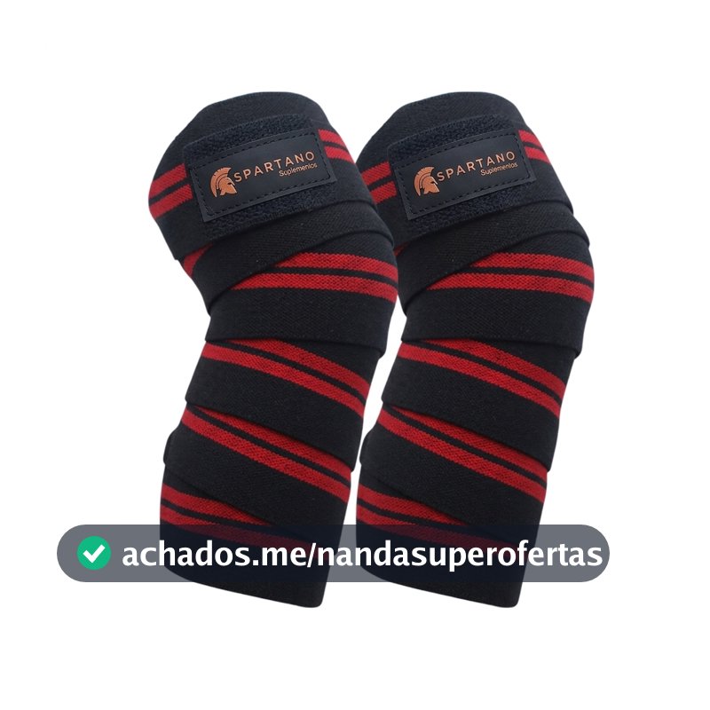 Par Faixa Elástica Joelho Joelheira Agachamento Powerlifting Lpo