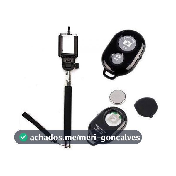 Bastão Self Pau De Selfie Monopod Com Controle Bluetooth