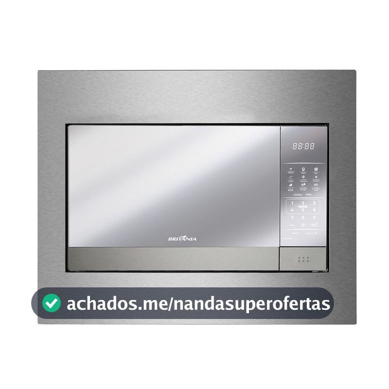 Micro-ondas de Embutir Britânia 28L Tira Odor BMB28IEB