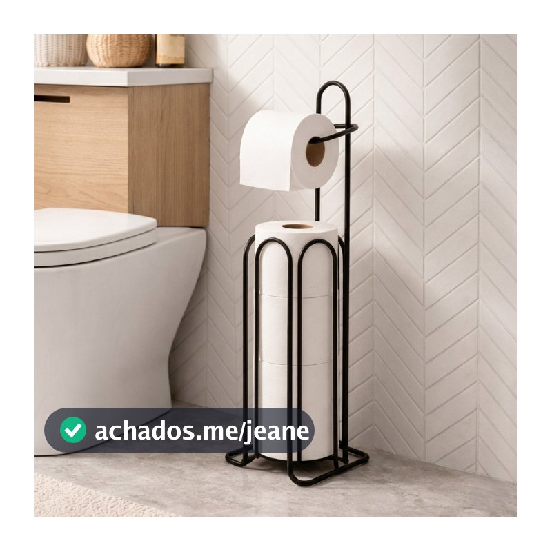 Suporte De Papel Higiênico Premium Para Banheiros e Lavanderia Capacidade 4 Rolos