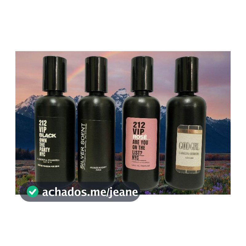 KIT 04 PERFUMES DE BOLSO 60 MLS MARAVILHOSOS