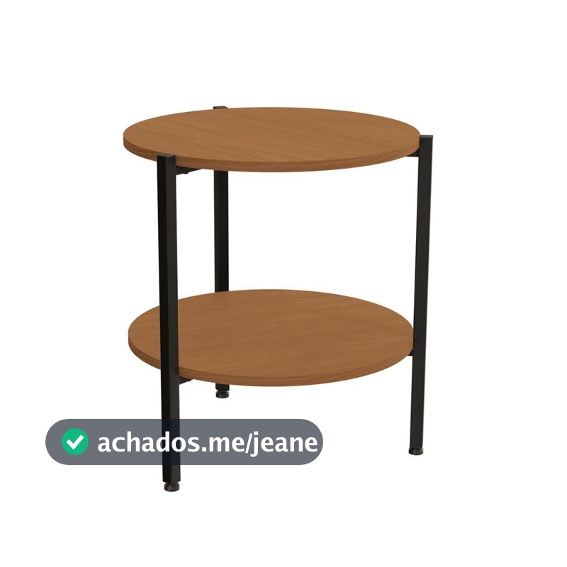 Mesa de Centro Redonda Industrial Decorativa de Sala LI017 - Kappesberg